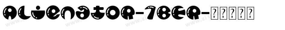 Alienator-7BER字体转换