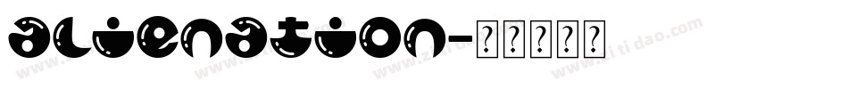 alienation字体转换