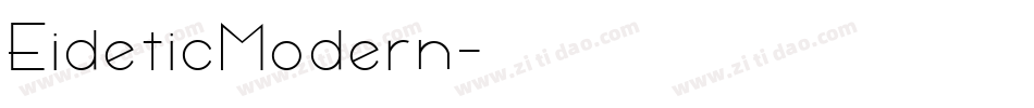 EideticModern字体转换