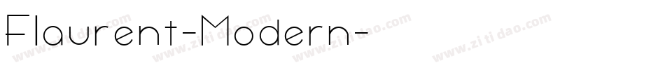 Flaurent-Modern字体转换