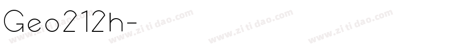 Geo212h字体转换