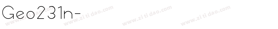Geo231n字体转换