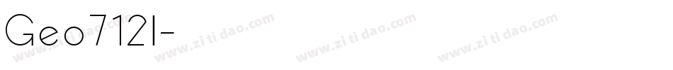 Geo712l字体转换