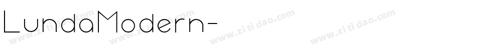 LundaModern字体转换