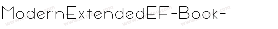 ModernExtendedEF-Book字体转换