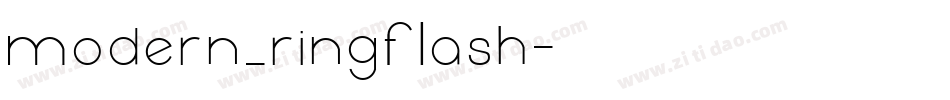 modern_ringflash字体转换