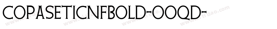 CopaseticNfBold-OOqd字体转换