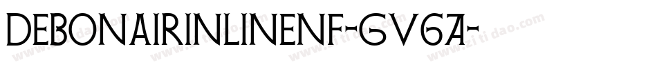 DebonairInlineNf-Gv6A字体转换