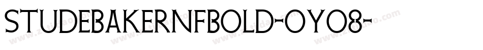 StudebakerNfBold-OYo8字体转换