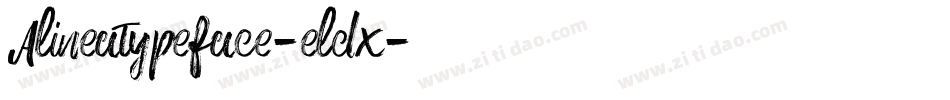 Alineatypeface-eldx字体转换