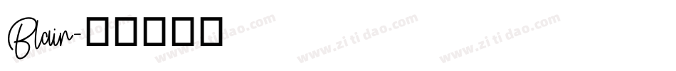 Blair字体转换