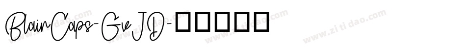 BlairCaps-GvJD字体转换