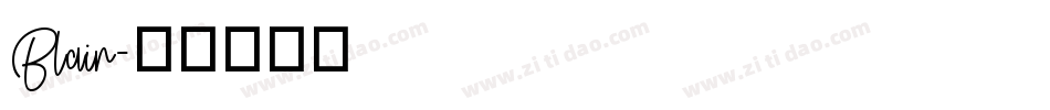 Blair字体转换