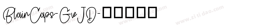BlairCaps-GvJD字体转换