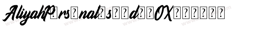 AliyahPersonaluse-d95OX字体转换