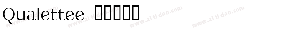 Qualettee字体转换