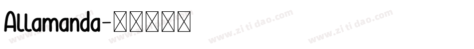 Allamanda字体转换