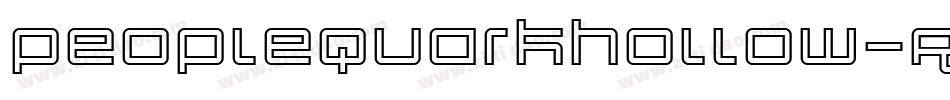 PeopleQuarkHollow-Razo字体转换