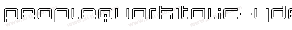 PeopleQuarkItalic-YD8a字体转换