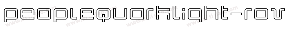 PeopleQuarkLight-roVp字体转换