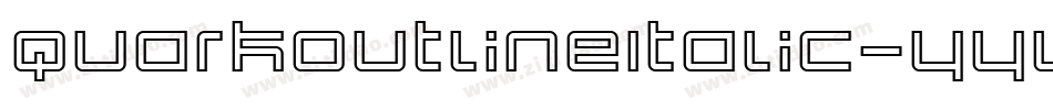 QuarkOutlineItalic-yYYV字体转换
