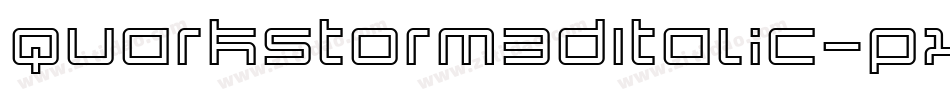 QuarkStorm3DItalic-pX8K字体转换