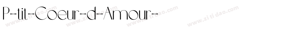 P-tit-Coeur-d-Amour字体转换