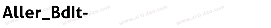 Aller_BdIt字体转换
