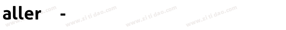 aller字体字体转换
