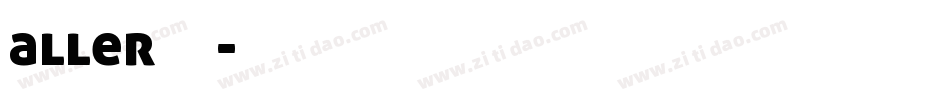 aller字体字体转换