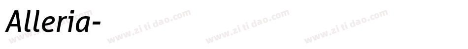 Alleria字体转换