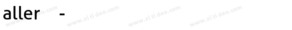 aller字体字体转换