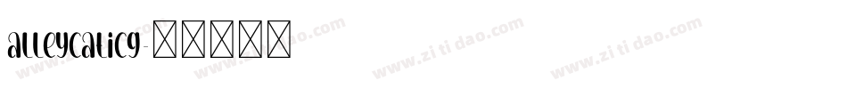AlleycatICG字体转换