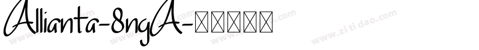 Allianta-8ngA字体转换