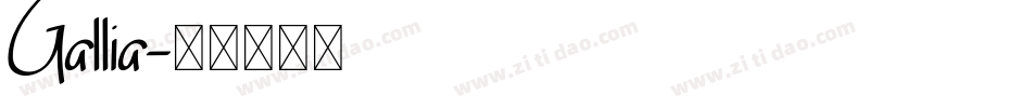 Gallia字体转换