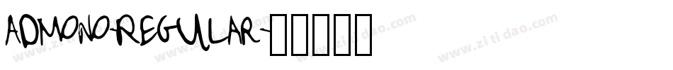 ADMONO-Regular字体转换