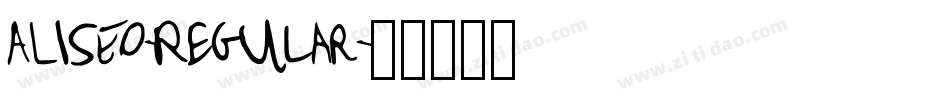 ALISEO-Regular字体转换