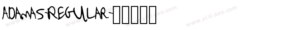 Adamas-Regular字体转换