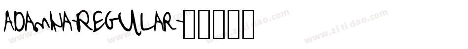 Adamina-Regular字体转换