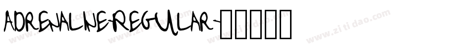 Adrenaline-Regular字体转换