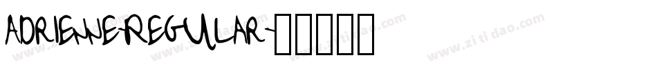 Adrienne-Regular字体转换