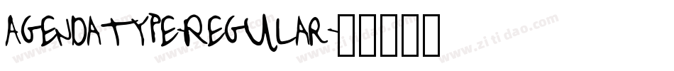 Agendatype-Regular字体转换