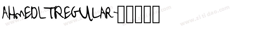 AhmedLTRegular字体转换