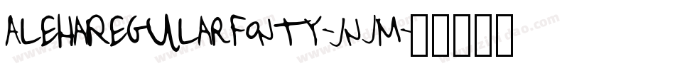 AlehaRegularFonty-jnJM字体转换