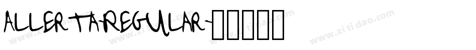 Allerta-Regular字体转换