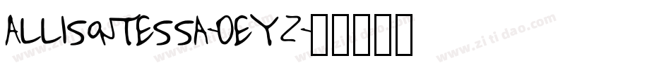 AllisonTessa-0eYz字体转换