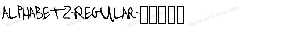 Alphabet2-Regular字体转换