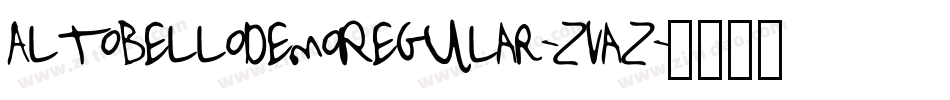AltobellodemoRegular-ZvaZ字体转换