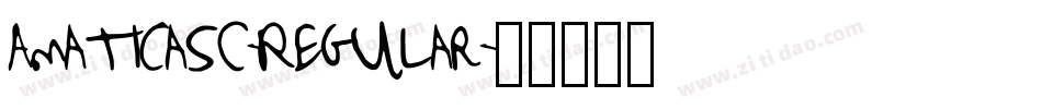 AmaticaSC-Regular字体转换
