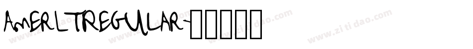 AmerLTRegular字体转换